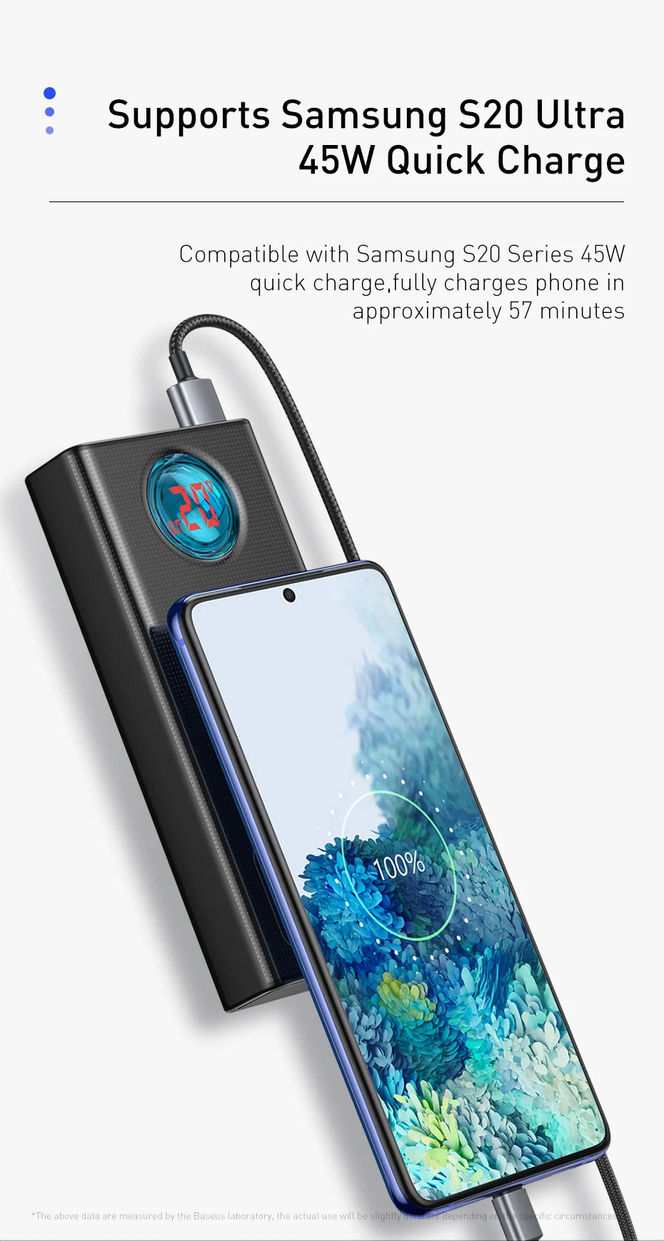 Power Bank 30000mAh Carga Rápida 65W - Batería Externa Portátil para Laptop iPhone iPad