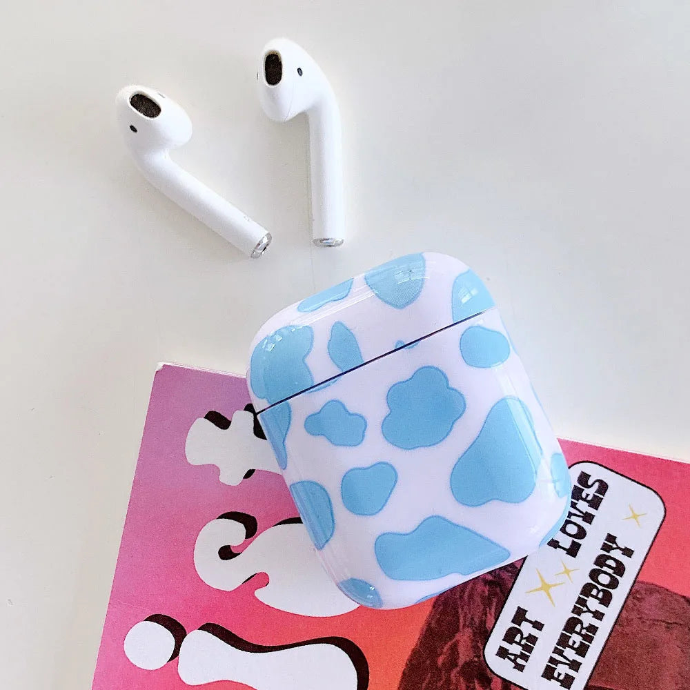 Funda de auriculares para AirPods 2 1 Pro 2 Hard PC Dot Flower Bluetooth caja de carga inalámbrica cubre accesorios para Air Pods 3 funda