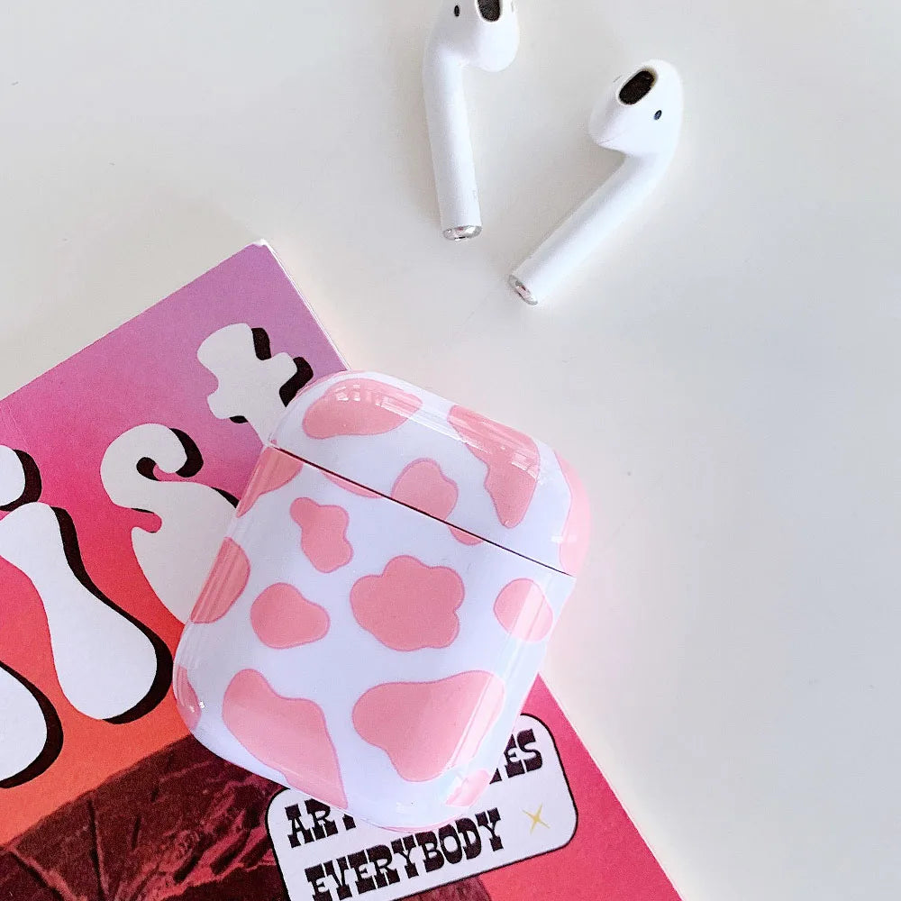 Funda de auriculares para AirPods 2 1 Pro 2 Hard PC Dot Flower Bluetooth caja de carga inalámbrica cubre accesorios para Air Pods 3 funda