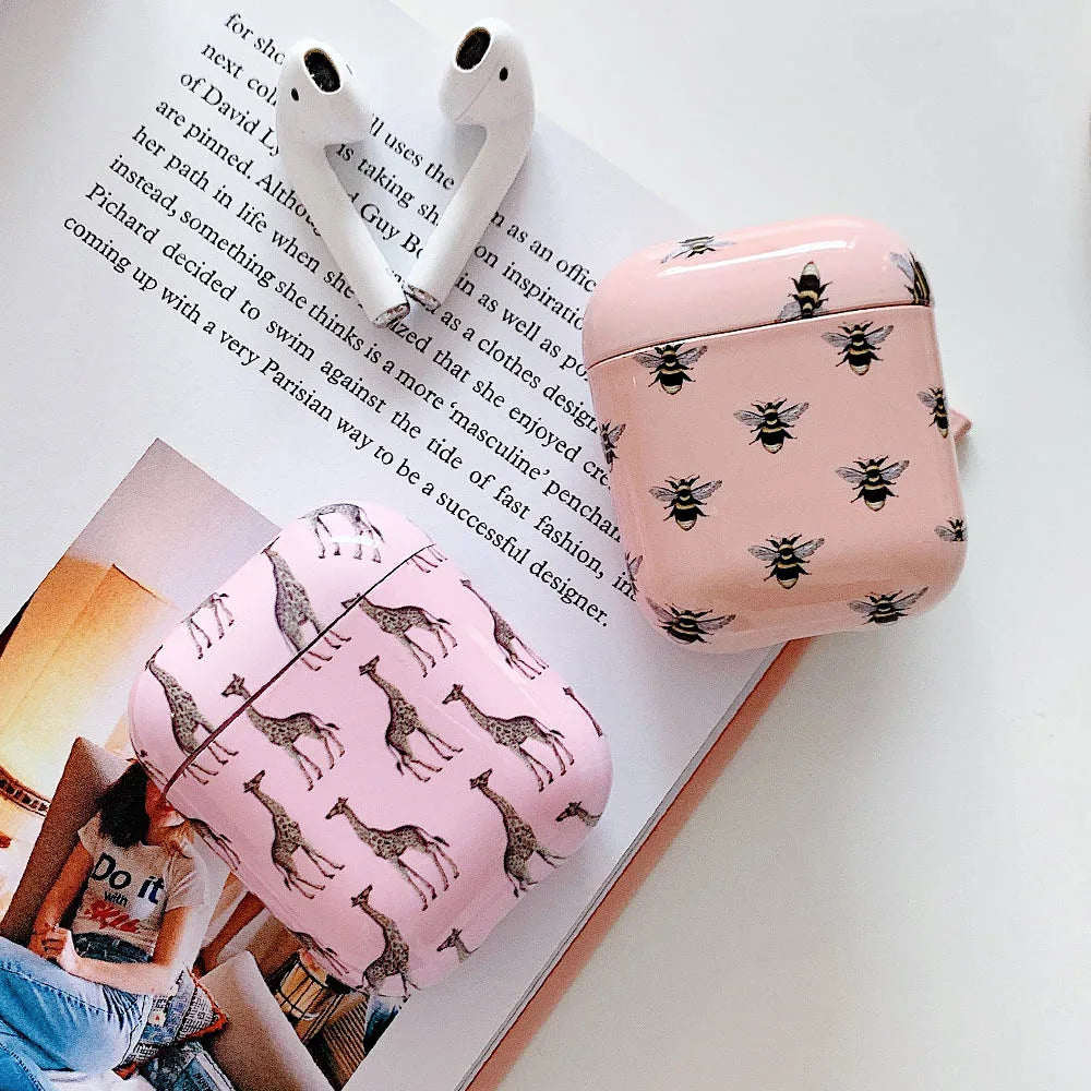 Funda de auriculares para AirPods 2 1 Pro 2 Hard PC Dot Flower Bluetooth caja de carga inalámbrica cubre accesorios para Air Pods 3 funda