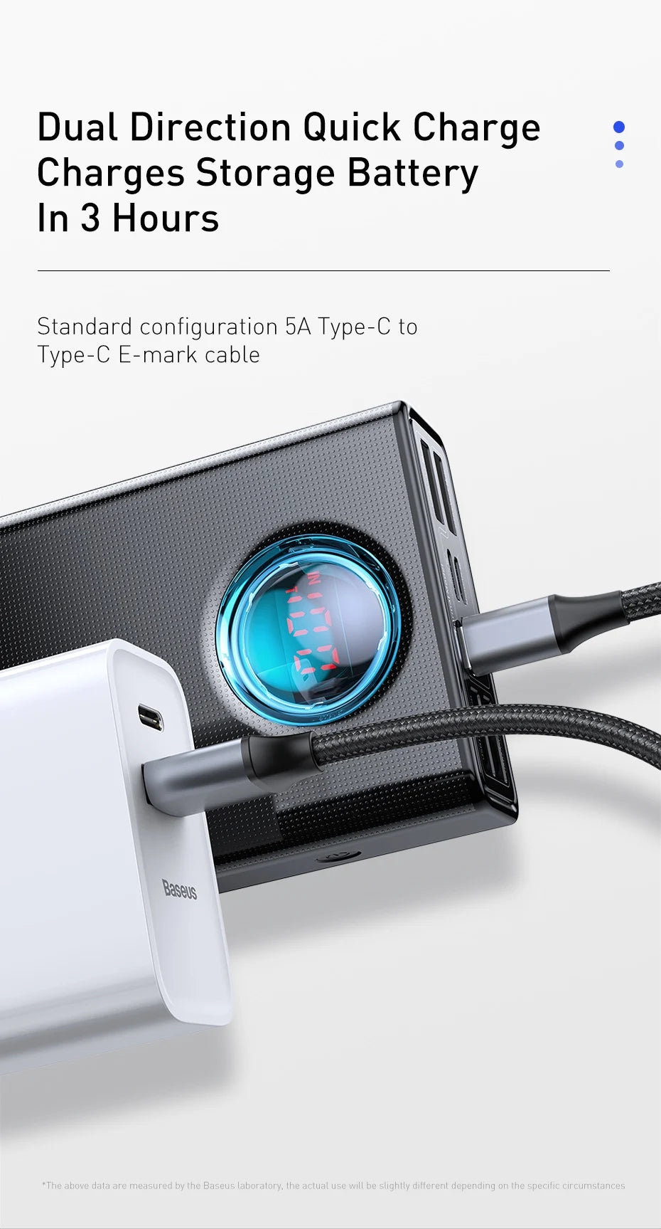 Power Bank 30000mAh Carga Rápida 65W - Batería Externa Portátil para Laptop iPhone iPad