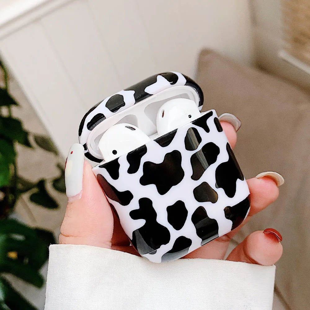 Funda de auriculares para AirPods 2 1 Pro 2 Hard PC Dot Flower Bluetooth caja de carga inalámbrica cubre accesorios para Air Pods 3 funda