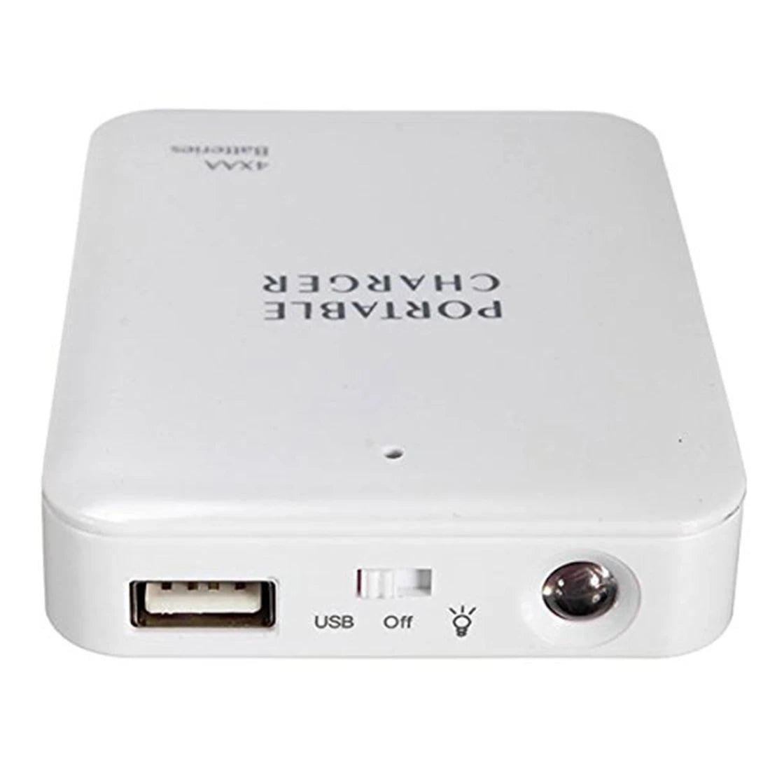 Cargador de batería portátil USB, caja de embalaje externa, cargador de batería de emergencia, 4X AA para Iphone
