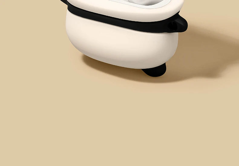 Bonita funda para auriculares con diseño de Panda tumbado para AirPods 4 (2024) Airpod Pro 1 2 3 auriculares Bluetooth caja de carga funda protectora para auriculares