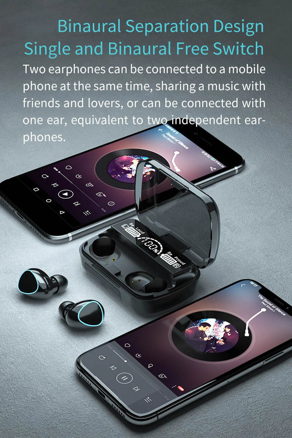 Auriculares TWS Auriculares inalámbricos Bluetooth deportivos con micrófono Fone De Ouvido Auriculares intrauditivos Gamer Auriculares Power Bank