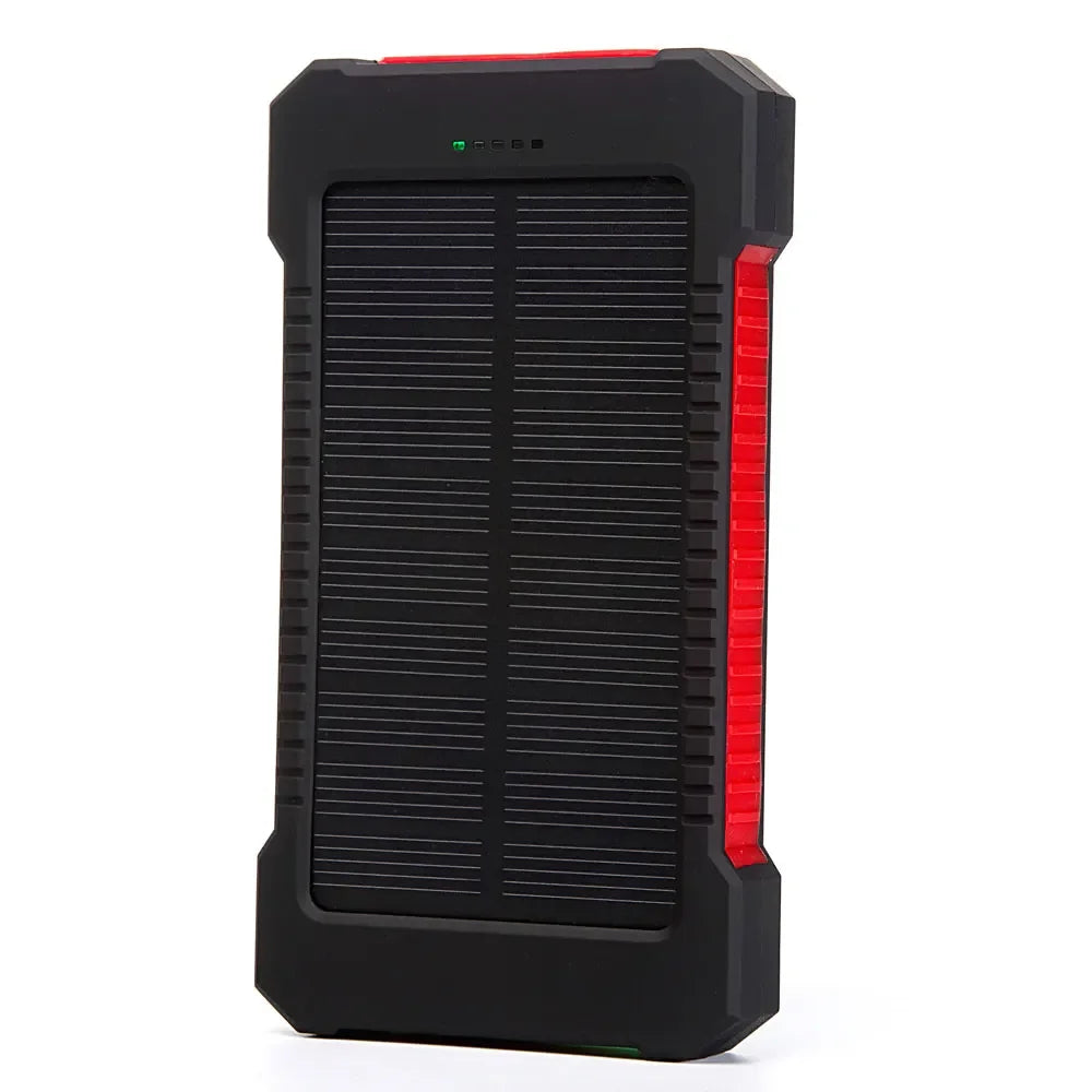 Banco de energía Solar portátil de 20000mah, batería externa impermeable, Banco de energía de respaldo, cargador de batería de teléfono de 20000 mah, LED Pover Ban