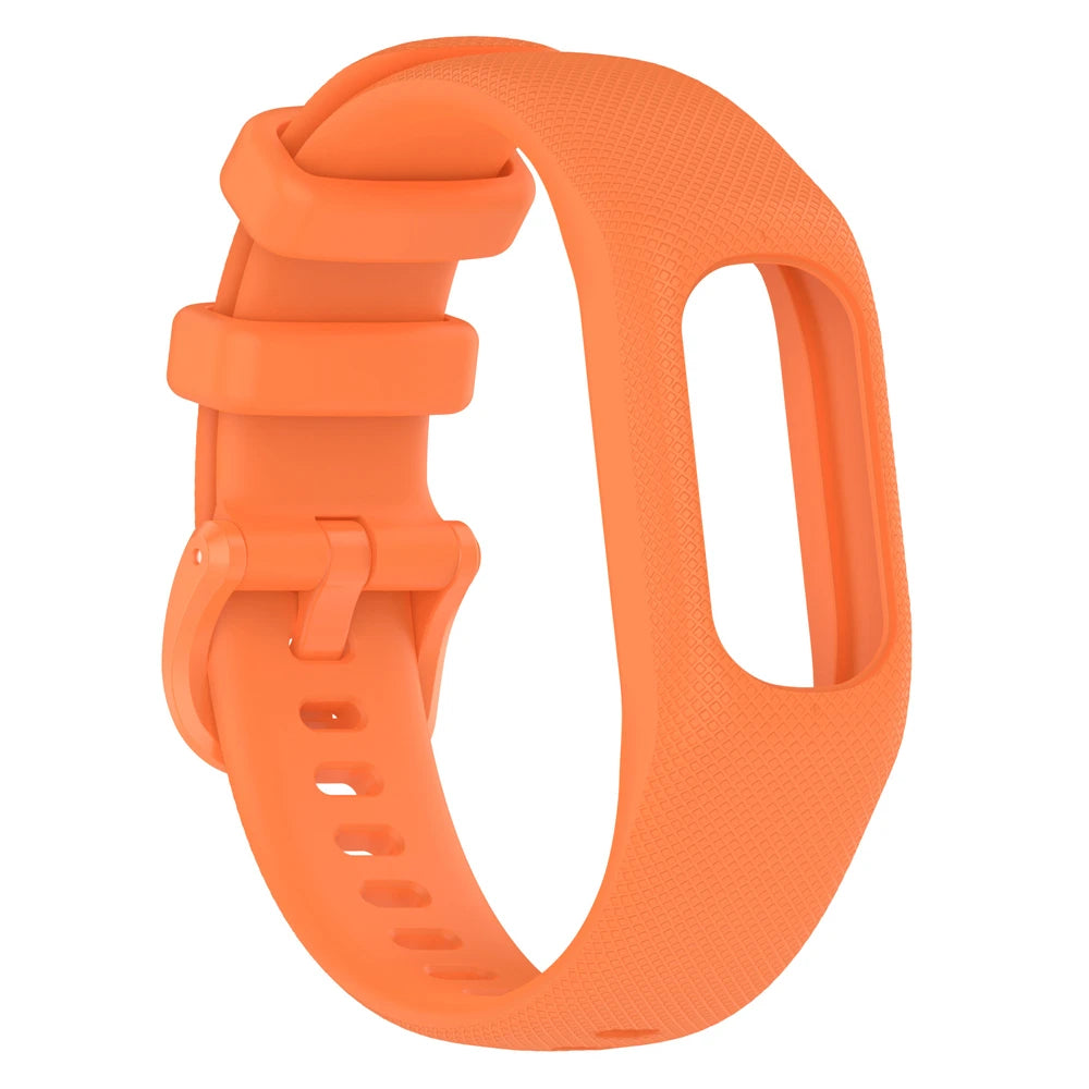 Correa de reloj para Garmin Vivosmart 5, Correa deportiva con funda, marco de bisel de muñeca de silicona suave para Smart5