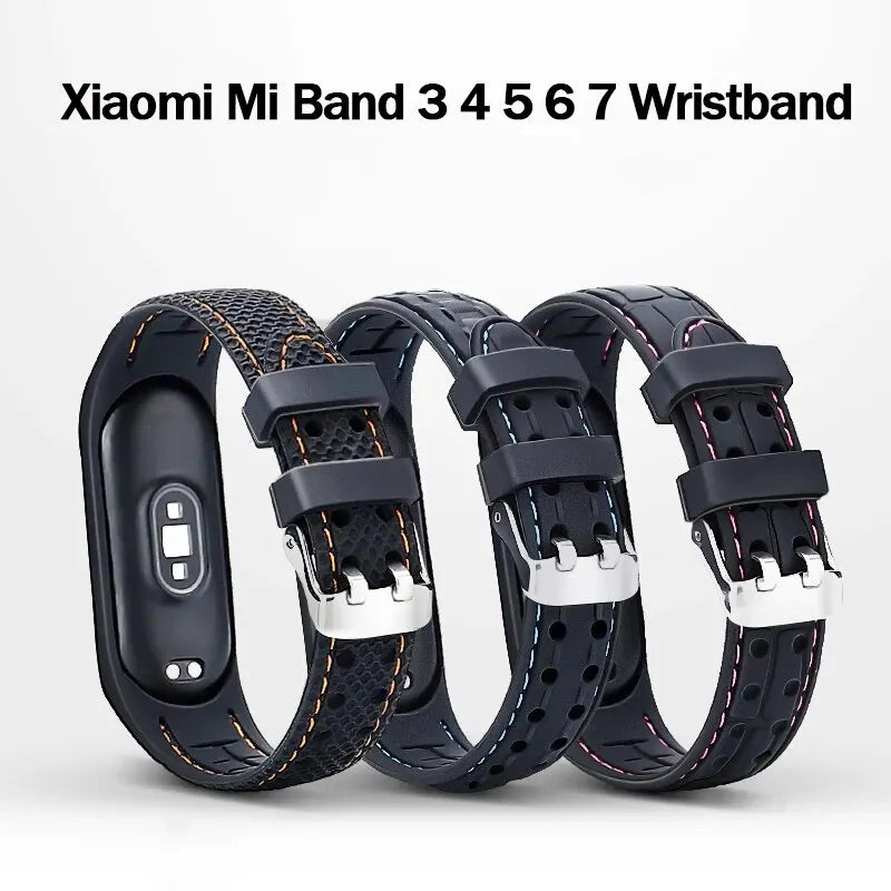 Correa para Mi Band 7 6 5 4 3 correa de reloj deportiva pulsera de silicona para reloj inteligente Xiaomi Mi Band 6 4 7 5 accesorios de correa pulsera