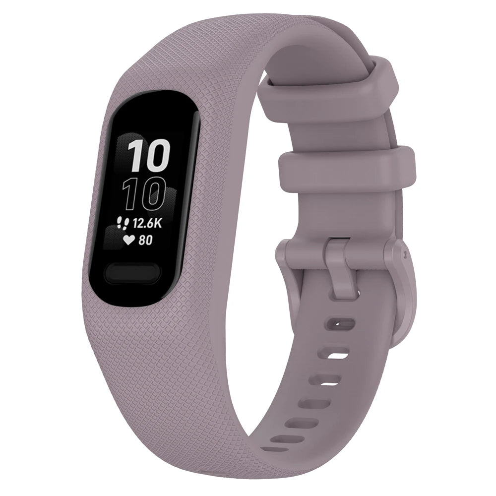 Correa de reloj para Garmin Vivosmart 5, correa con funda, correa de reloj deportivo, marco de bisel de muñeca de silicona suave para Smart5