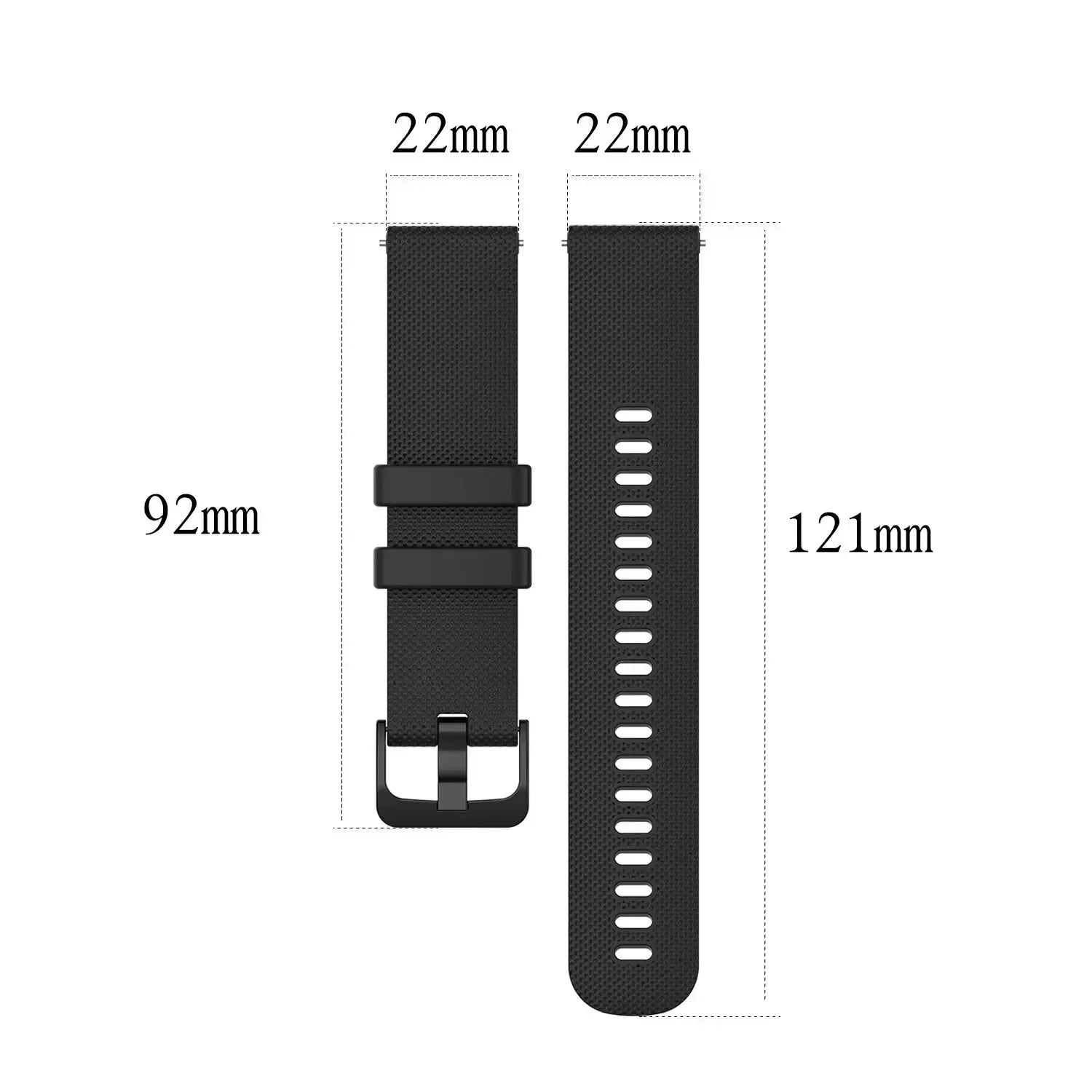 Correa de reloj inteligente de 18, 20 y 22mm para Garmin Venu 2S 2 Plus 2Plus/Vivoactive 3S 4S 3 4, pulsera de silicona