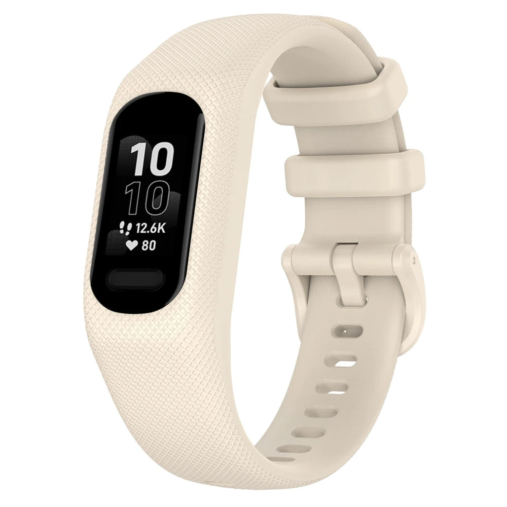Correa de reloj para Garmin Vivosmart 5, correa con funda, correa de reloj deportivo, marco de bisel de muñeca de silicona suave para Smart5