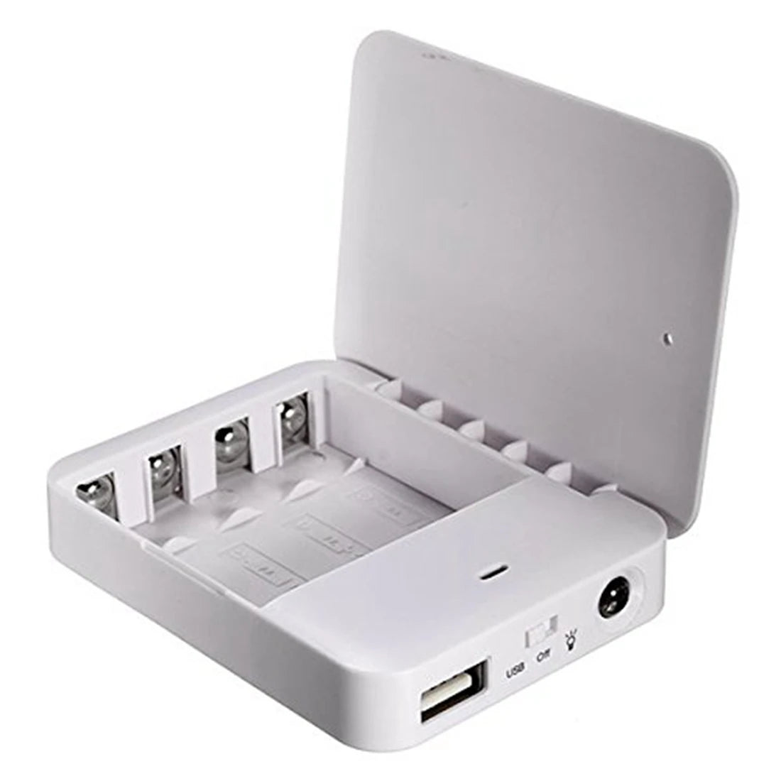 Cargador de batería portátil USB, caja de embalaje externa, cargador de batería de emergencia, 4X AA para Iphone