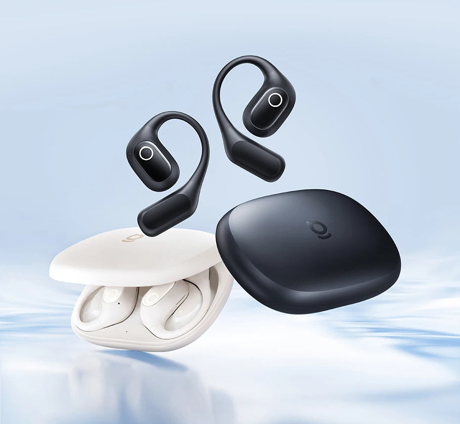 Baseus Eli 2i Fit auriculares abiertos inalámbricos verdaderos Bluetooth 6,0 ganchos para la oreja auriculares IPX5 auriculares deportivos impermeables Bass Boost