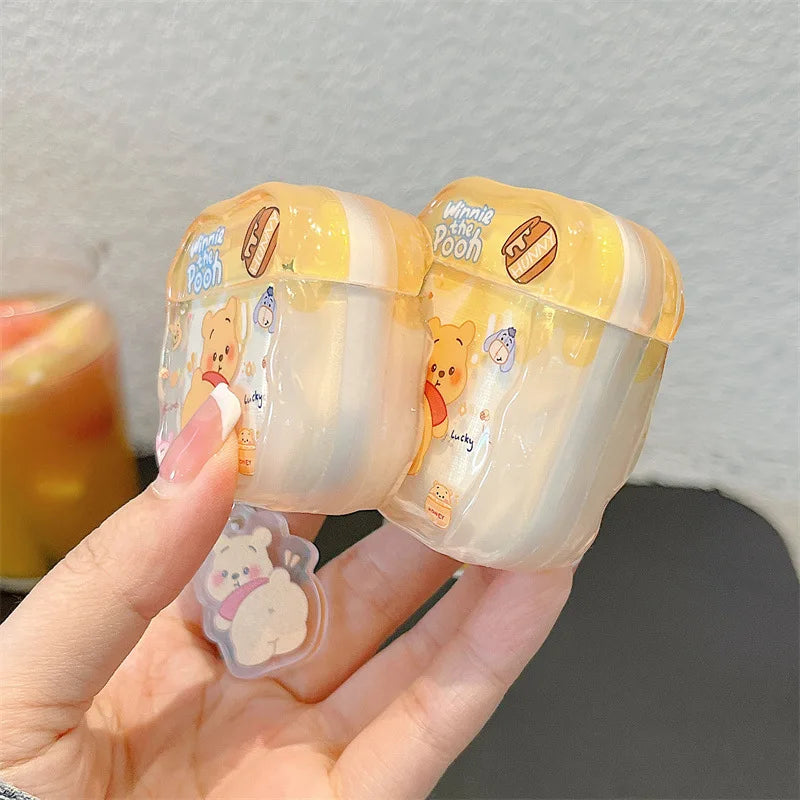Funda Protectora para AirPods con Diseño de Oso - Incluye Llavero