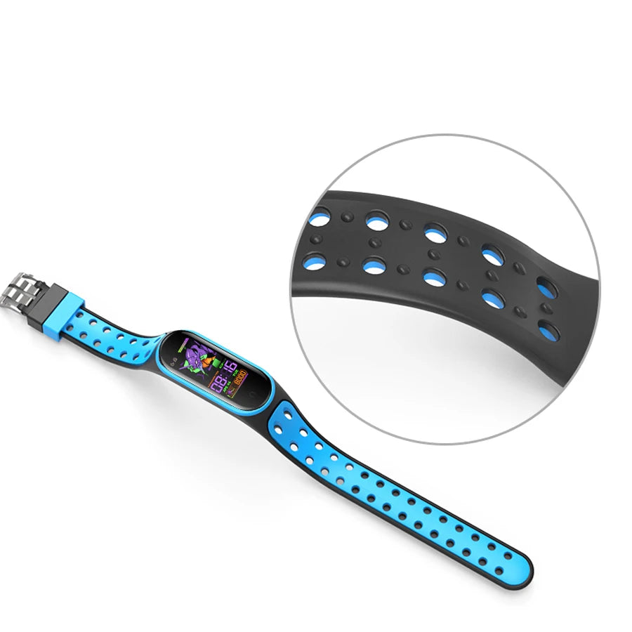 Correa deportiva para Mi Band 7 6 5, pulsera de silicona, repuesto de pulsera de reloj inteligente para Xiaomi Mi Band 3 4 5 6