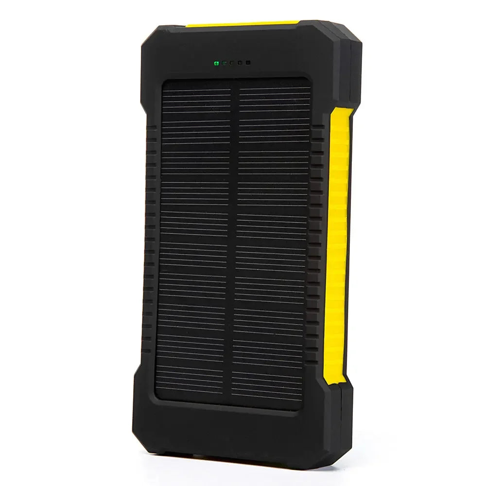 Banco de energía Solar portátil de 20000mah, batería externa impermeable, Banco de energía de respaldo, cargador de batería de teléfono de 20000 mah, LED Pover Ban