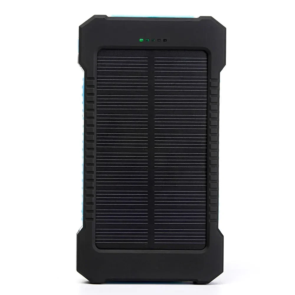 Banco de energía Solar portátil de 20000mah, batería externa impermeable, Banco de energía de respaldo, cargador de batería de teléfono de 20000 mah, LED Pover Ban