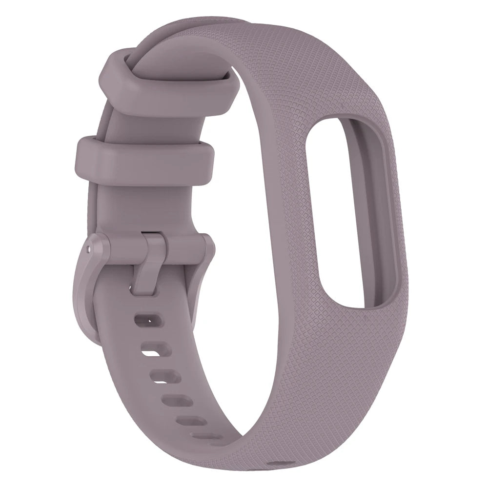 Correa de reloj para Garmin Vivosmart 5, Correa deportiva con funda, marco de bisel de muñeca de silicona suave para Smart5