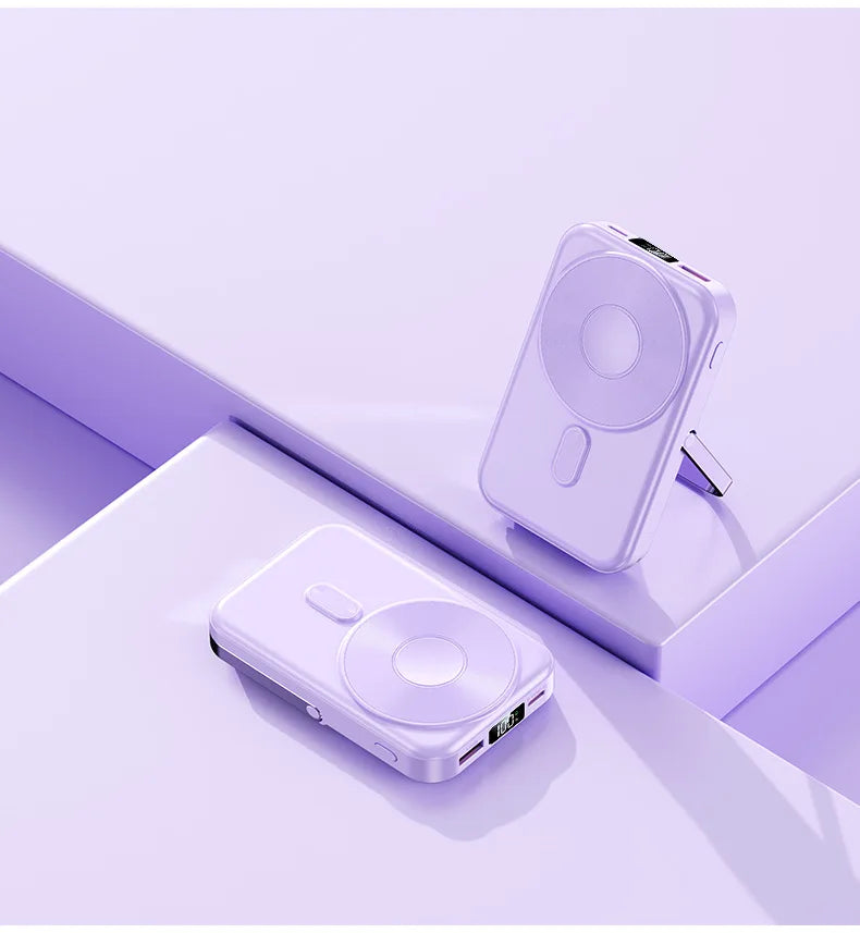 Banco de energía portátil de 20000mAh, estación de carga inalámbrica de carga rápida de 22,5 W para iPhone, iWatch y Galaxy Watch para teléfonos Airpods