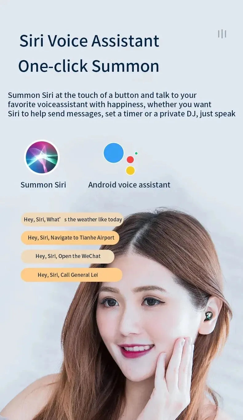 Auriculares inalámbricos F9 con Bluetooth, audífonos Tws impermeables con pantalla Digital, estuche de carga de gran capacidad
