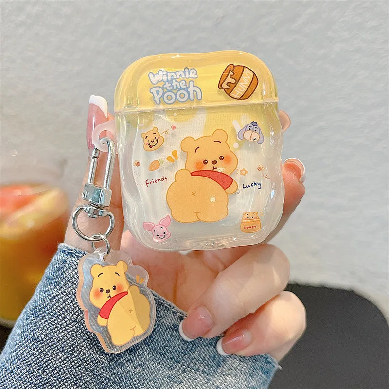 Funda Protectora para AirPods con Diseño de Oso - Incluye Llavero
