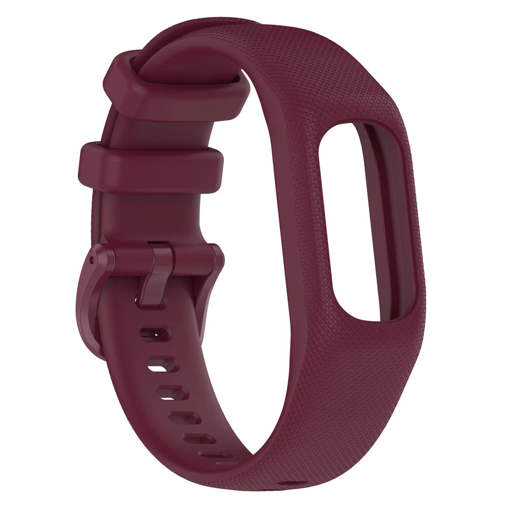 Correa de reloj para Garmin Vivosmart 5, correa con funda, correa de reloj deportivo, marco de bisel de muñeca de silicona suave para Smart5