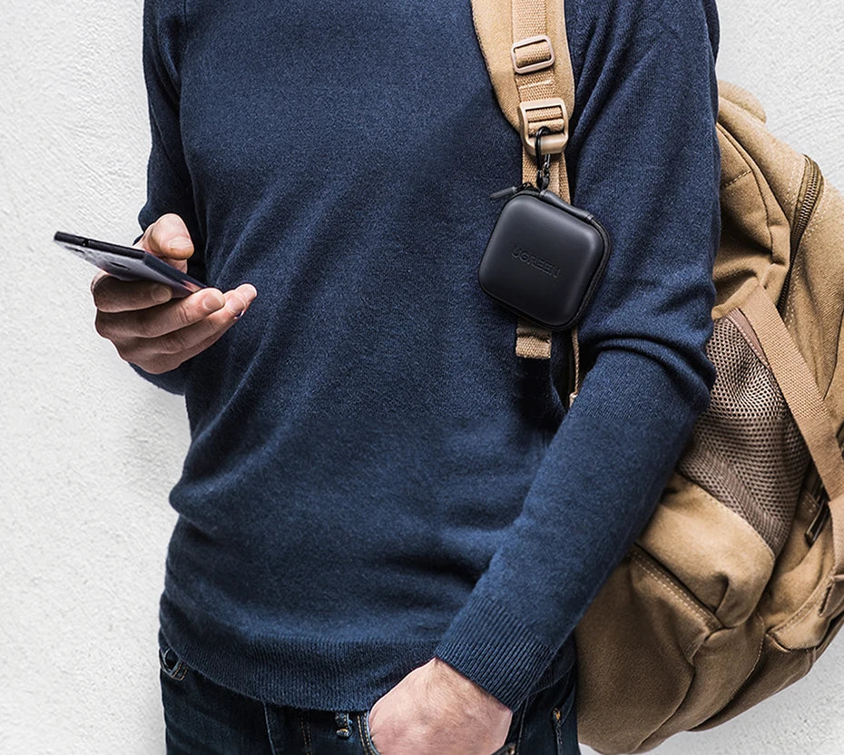 UGREEN-funda dura para auriculares, bolsa para Airpods, almohadillas para los oídos Sennheiser, accesorios para auriculares inalámbricos con Bluetooth