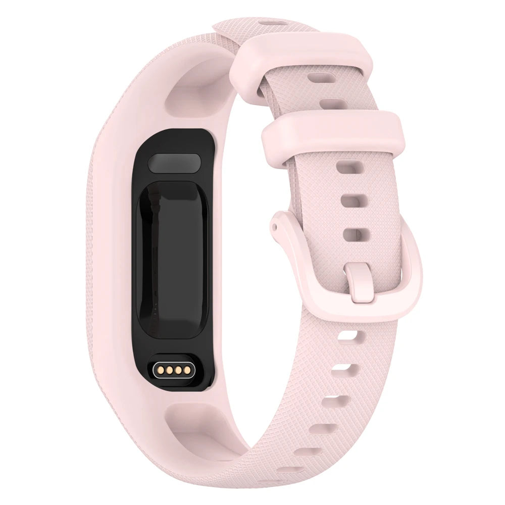 Correa de reloj para Garmin Vivosmart 5, Correa deportiva con funda, marco de bisel de muñeca de silicona suave para Smart5