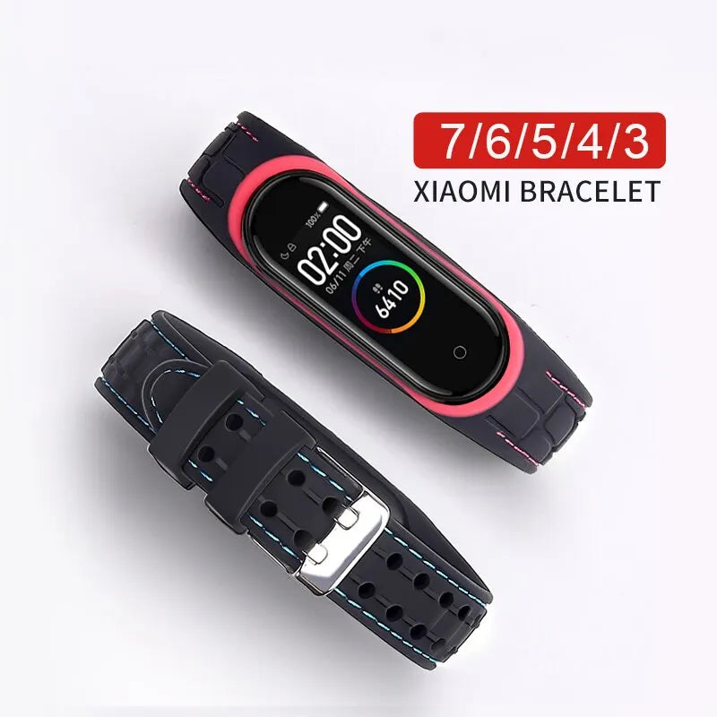 Correa para Mi Band 7 6 5 4 3 correa de reloj deportiva pulsera de silicona para reloj inteligente Xiaomi Mi Band 6 4 7 5 accesorios de correa pulsera