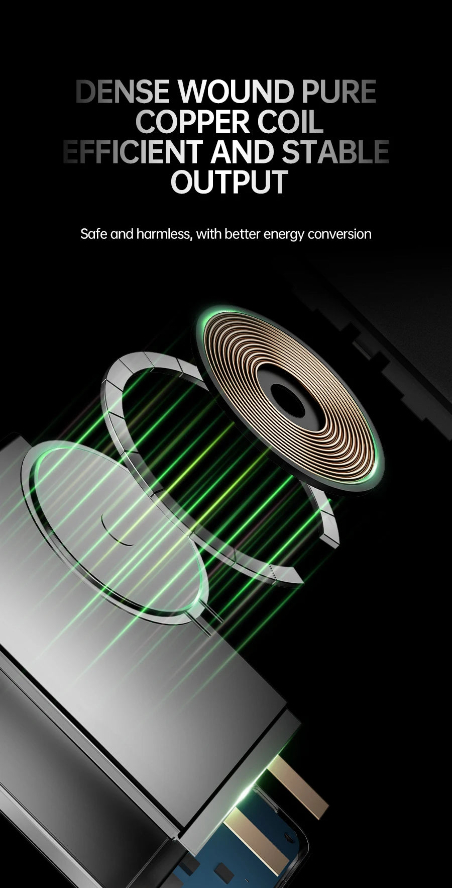 Cargador portátil Powerbank con Cable PD20W banco de energía inalámbrico 15W con soporte para teléfono pantalla LED batería de respaldo para teléfono móvil