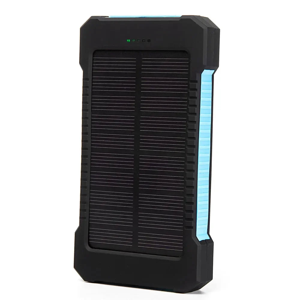 Banco de energía Solar portátil de 20000mah, batería externa impermeable, Banco de energía de respaldo, cargador de batería de teléfono de 20000 mah, LED Pover Ban