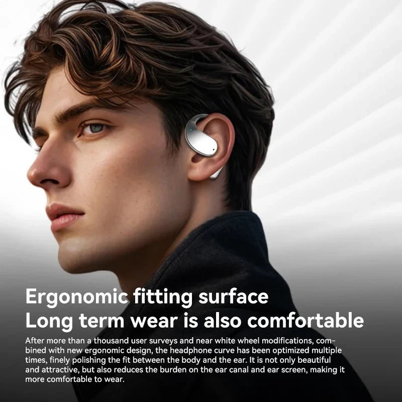 EARDECO Business Auriculares Bluetooth Auriculares inalámbricos Auriculares estéreo de graves Auriculares deportivos con micrófono Audifonos