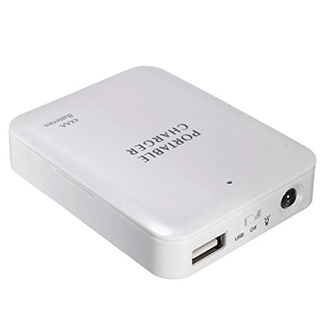 Cargador de batería portátil USB, caja de embalaje externa, cargador de batería de emergencia, 4X AA para Iphone