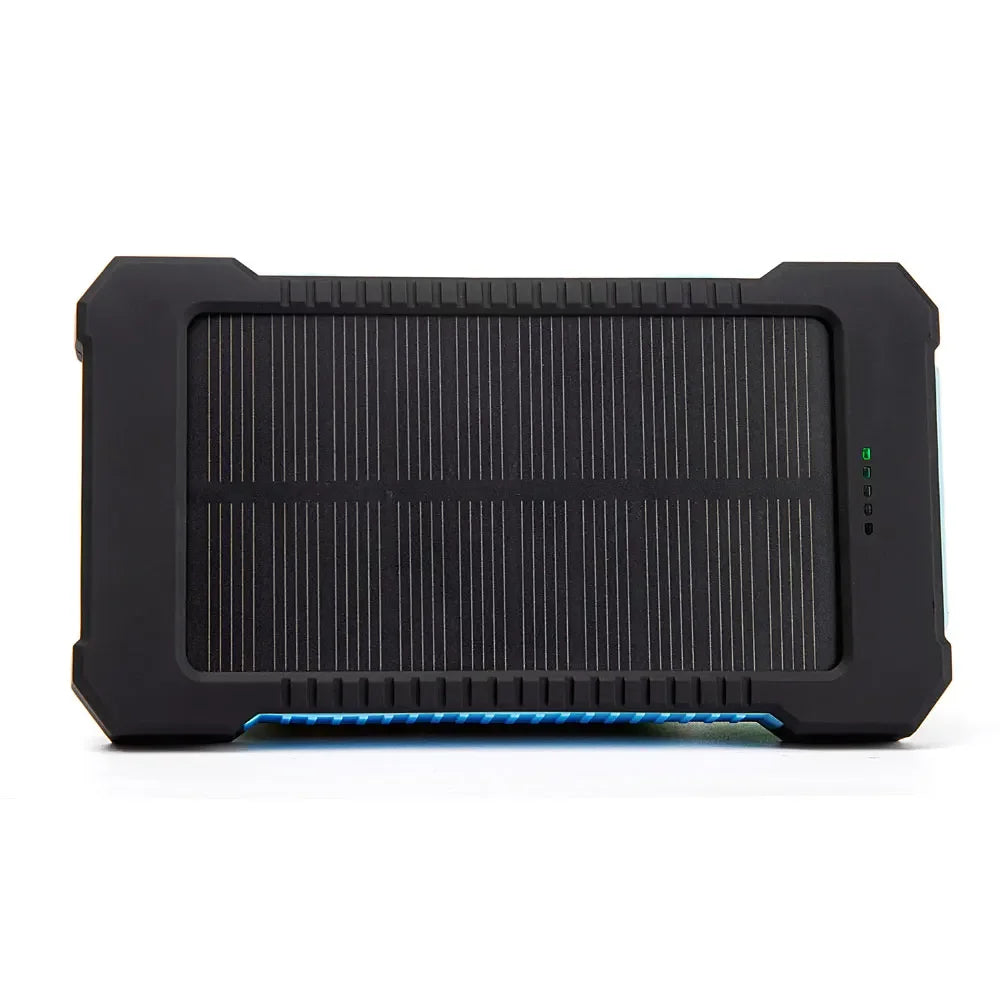 Banco de energía Solar portátil de 20000mah, batería externa impermeable, Banco de energía de respaldo, cargador de batería de teléfono de 20000 mah, LED Pover Ban