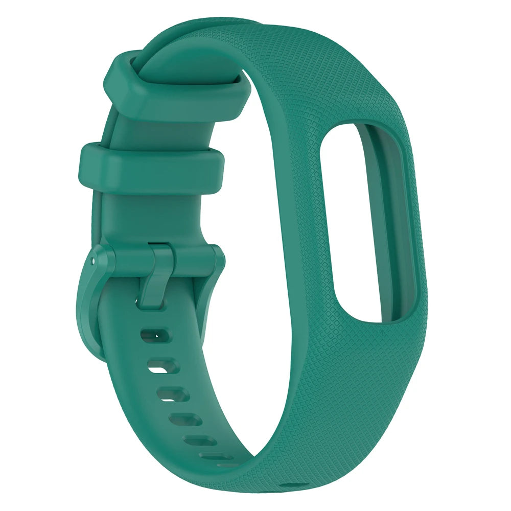 Correa de reloj para Garmin Vivosmart 5, correa con funda, correa de reloj deportivo, marco de bisel de muñeca de silicona suave para Smart5