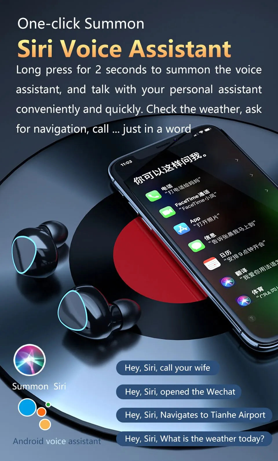 Auriculares TWS Auriculares inalámbricos Bluetooth deportivos con micrófono Fone De Ouvido Auriculares intrauditivos Gamer Auriculares Power Bank