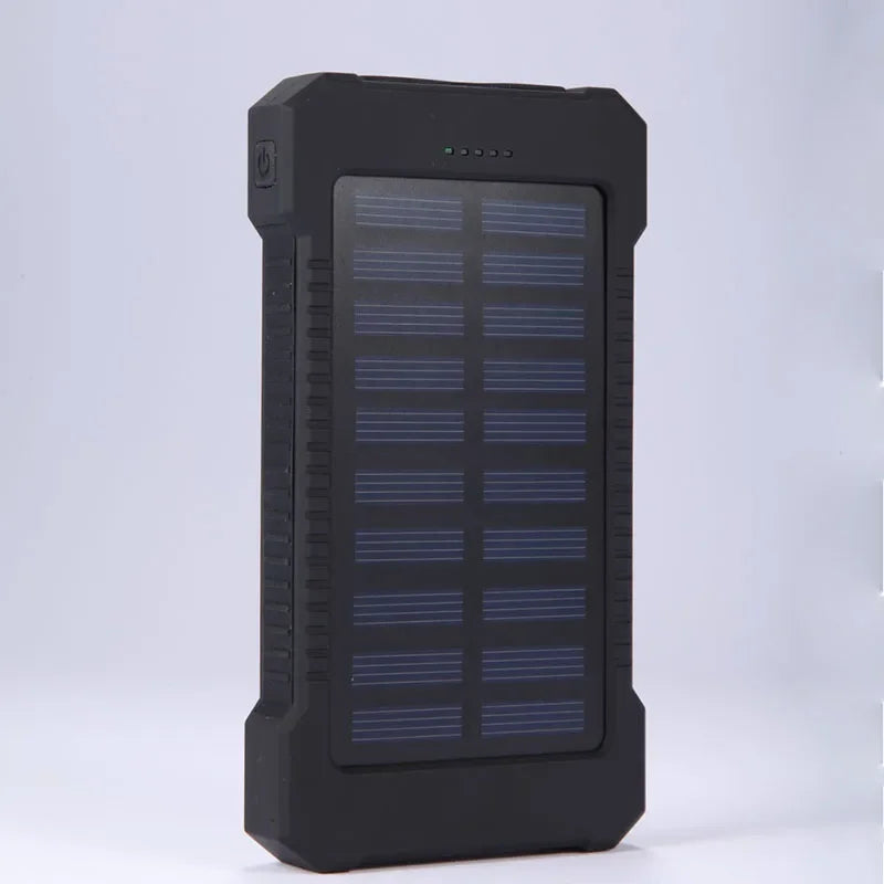 Banco de energía Solar portátil de 20000mah, batería externa impermeable, Banco de energía de respaldo, cargador de batería de teléfono de 20000 mah, LED Pover Ban