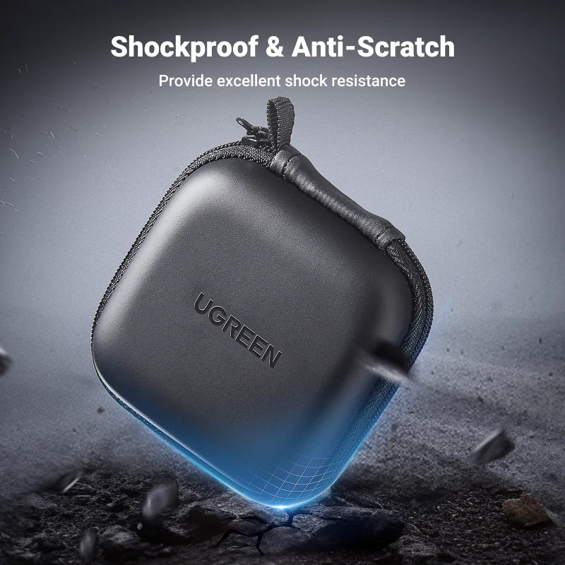 UGREEN-funda dura para auriculares, bolsa para Airpods, almohadillas para los oídos Sennheiser, accesorios para auriculares inalámbricos con Bluetooth