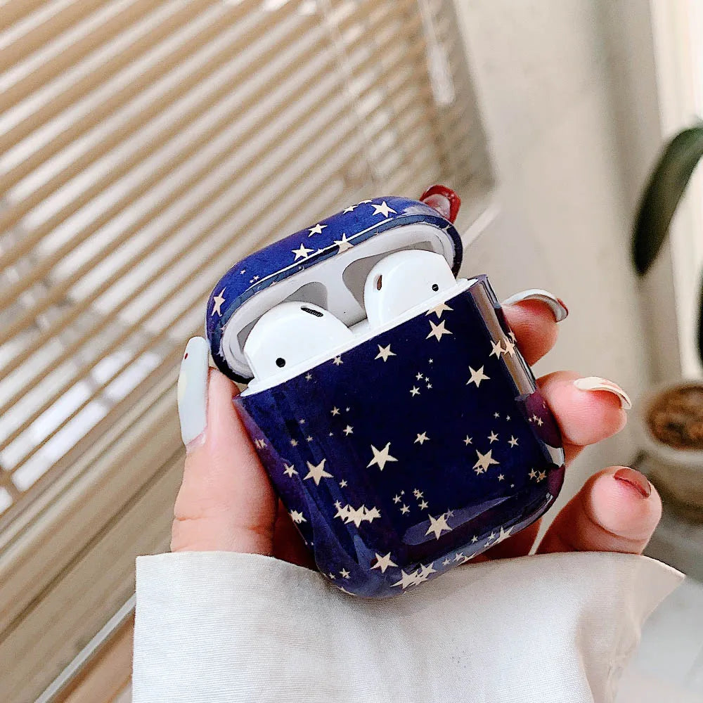 Funda de auriculares para AirPods 2 1 Pro 2 Hard PC Dot Flower Bluetooth caja de carga inalámbrica cubre accesorios para Air Pods 3 funda