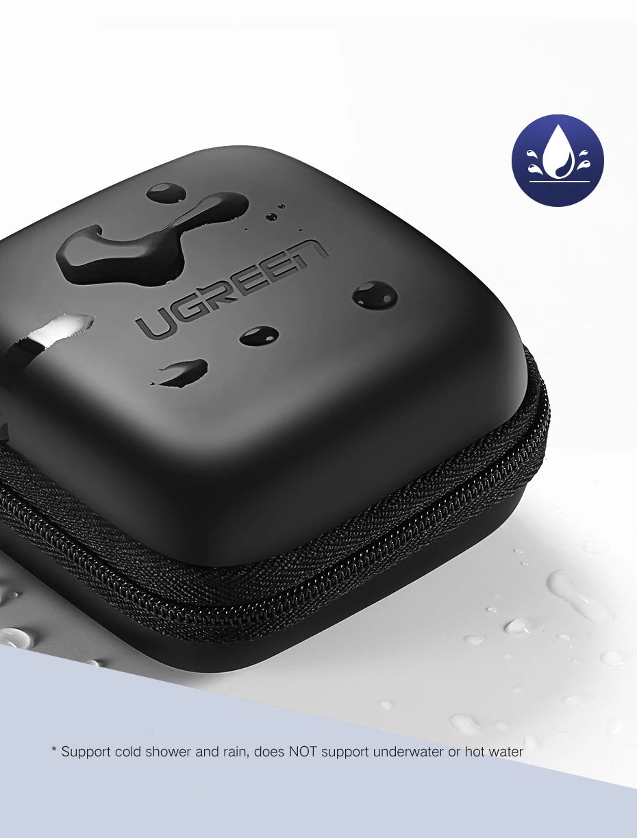 UGREEN-funda dura para auriculares, bolsa para Airpods, almohadillas para los oídos Sennheiser, accesorios para auriculares inalámbricos con Bluetooth