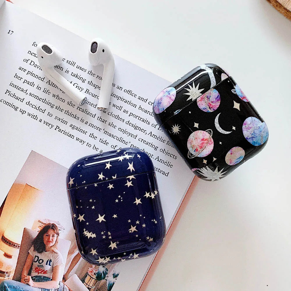 Funda de auriculares para AirPods 2 1 Pro 2 Hard PC Dot Flower Bluetooth caja de carga inalámbrica cubre accesorios para Air Pods 3 funda