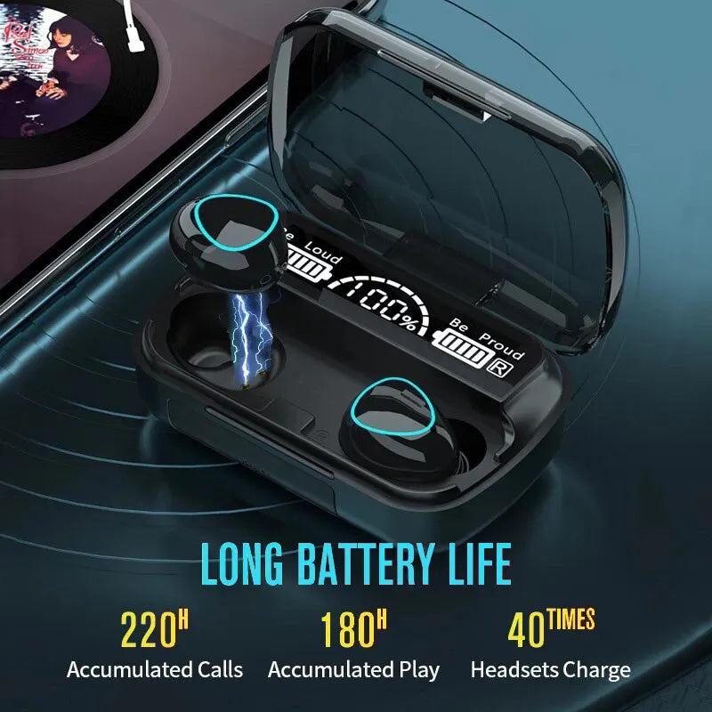 Auriculares TWS Auriculares inalámbricos Bluetooth deportivos con micrófono Fone De Ouvido Auriculares intrauditivos Gamer Auriculares Power Bank
