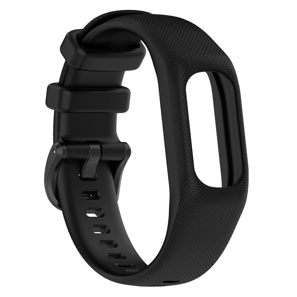 Correa de reloj para Garmin Vivosmart 5, correa con funda, correa de reloj deportivo, marco de bisel de muñeca de silicona suave para Smart5