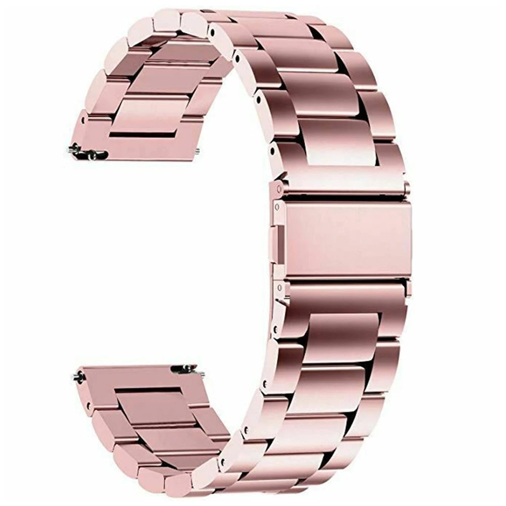 Correa de reloj de acero inoxidable de 18 mm, 20 mm y 22 mm, liberación rápida, reemplazo compatible con reloj inteligente, reloj tradicional
