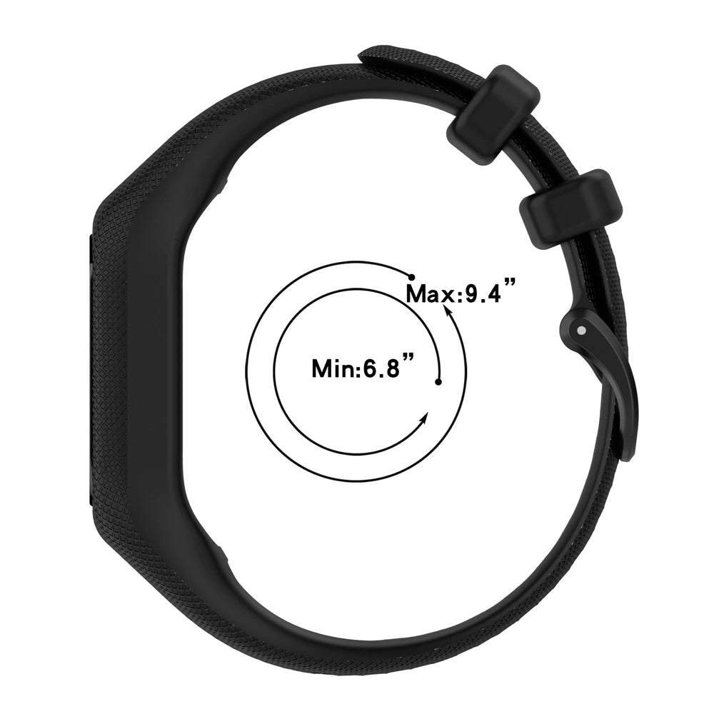 Correa de reloj para Garmin Vivosmart 5, correa con funda, correa de reloj deportivo, marco de bisel de muñeca de silicona suave para Smart5