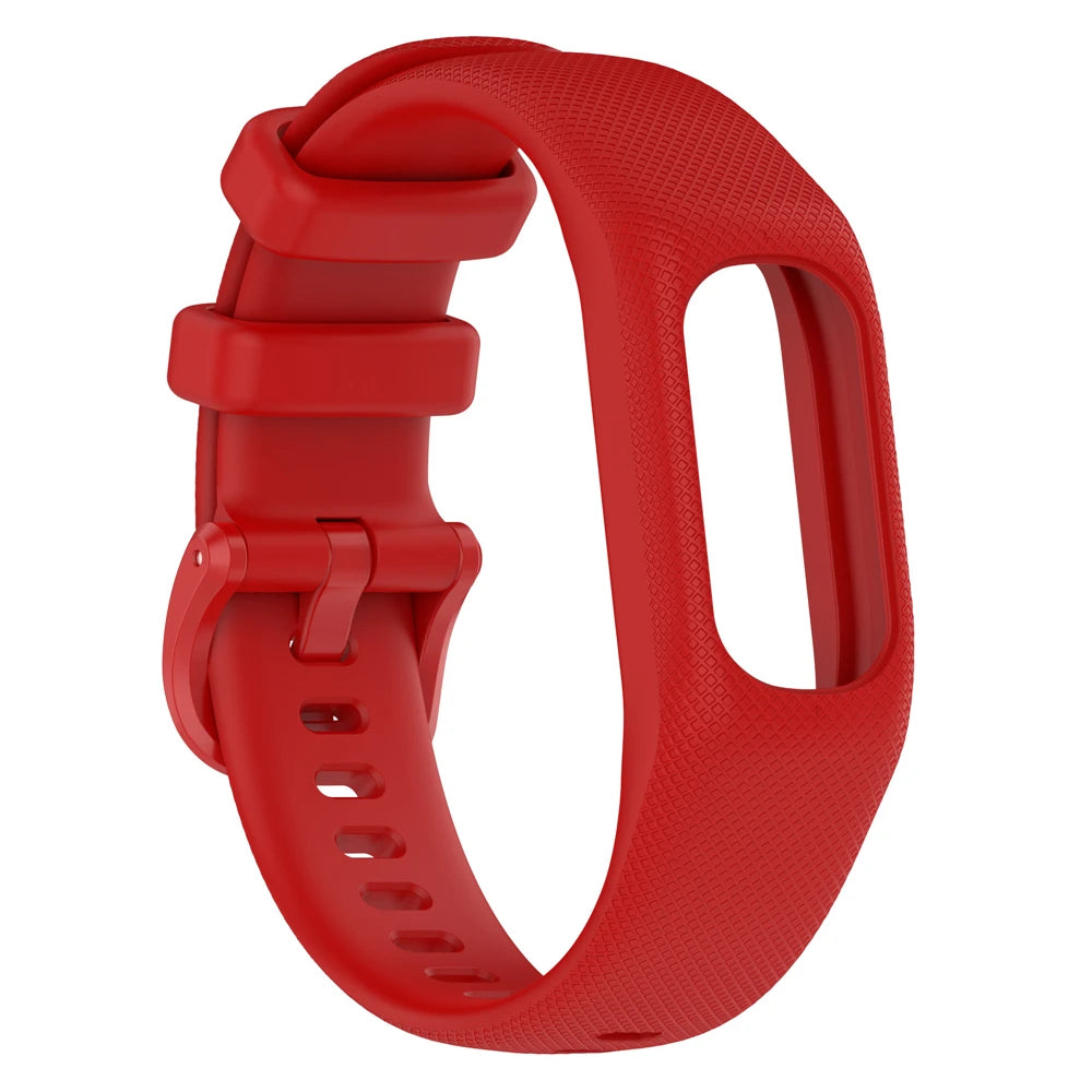 Correa de reloj para Garmin Vivosmart 5, Correa deportiva con funda, marco de bisel de muñeca de silicona suave para Smart5