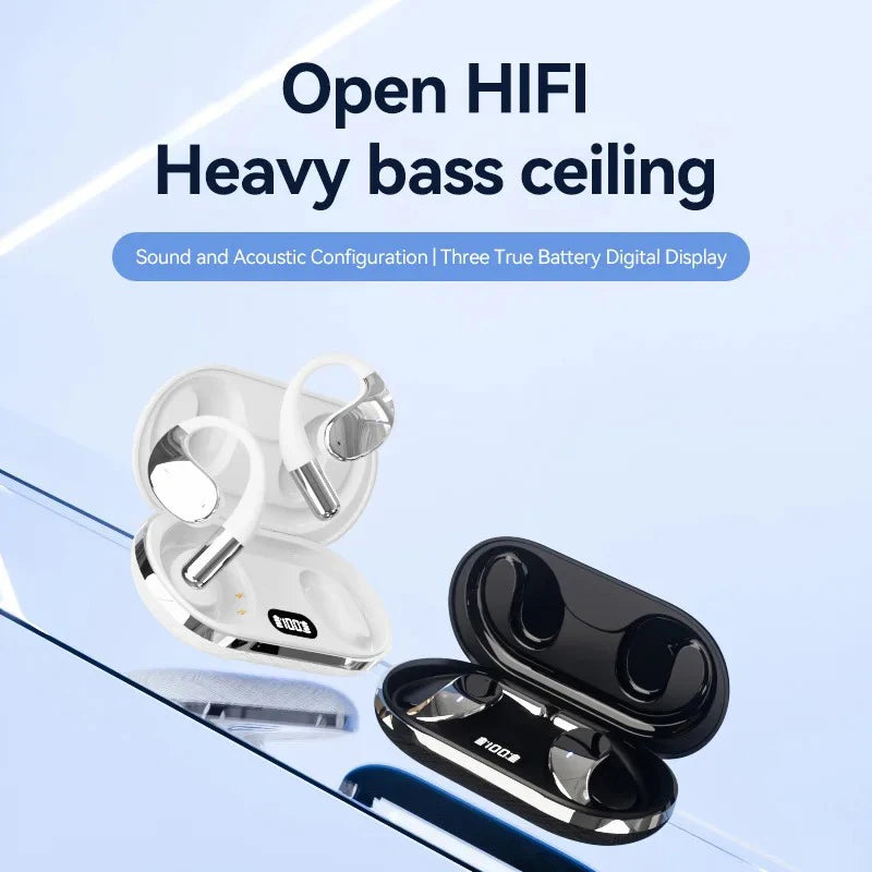 EARDECO Business Auriculares Bluetooth Auriculares inalámbricos Auriculares estéreo de graves Auriculares deportivos con micrófono Audifonos