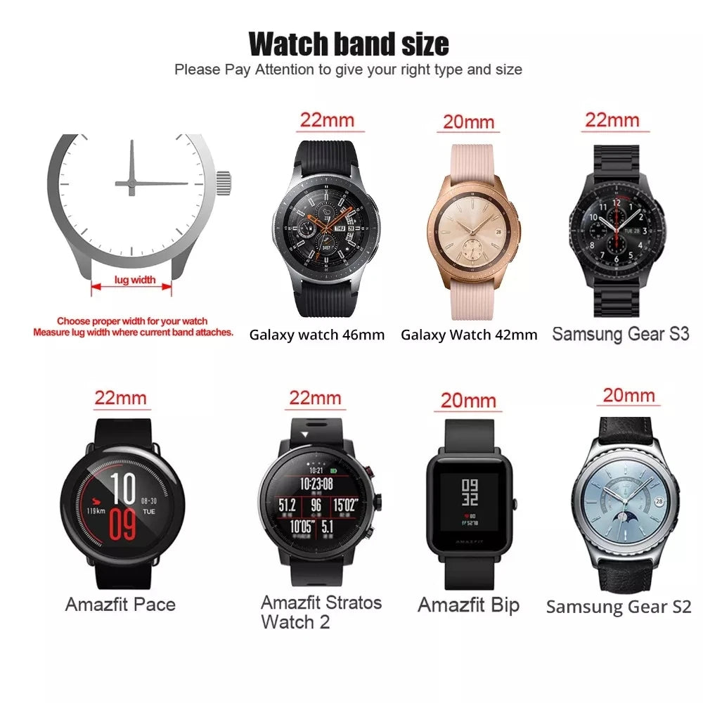 Correa de reloj de acero inoxidable de 18 mm, 20 mm y 22 mm, liberación rápida, reemplazo compatible con reloj inteligente, reloj tradicional