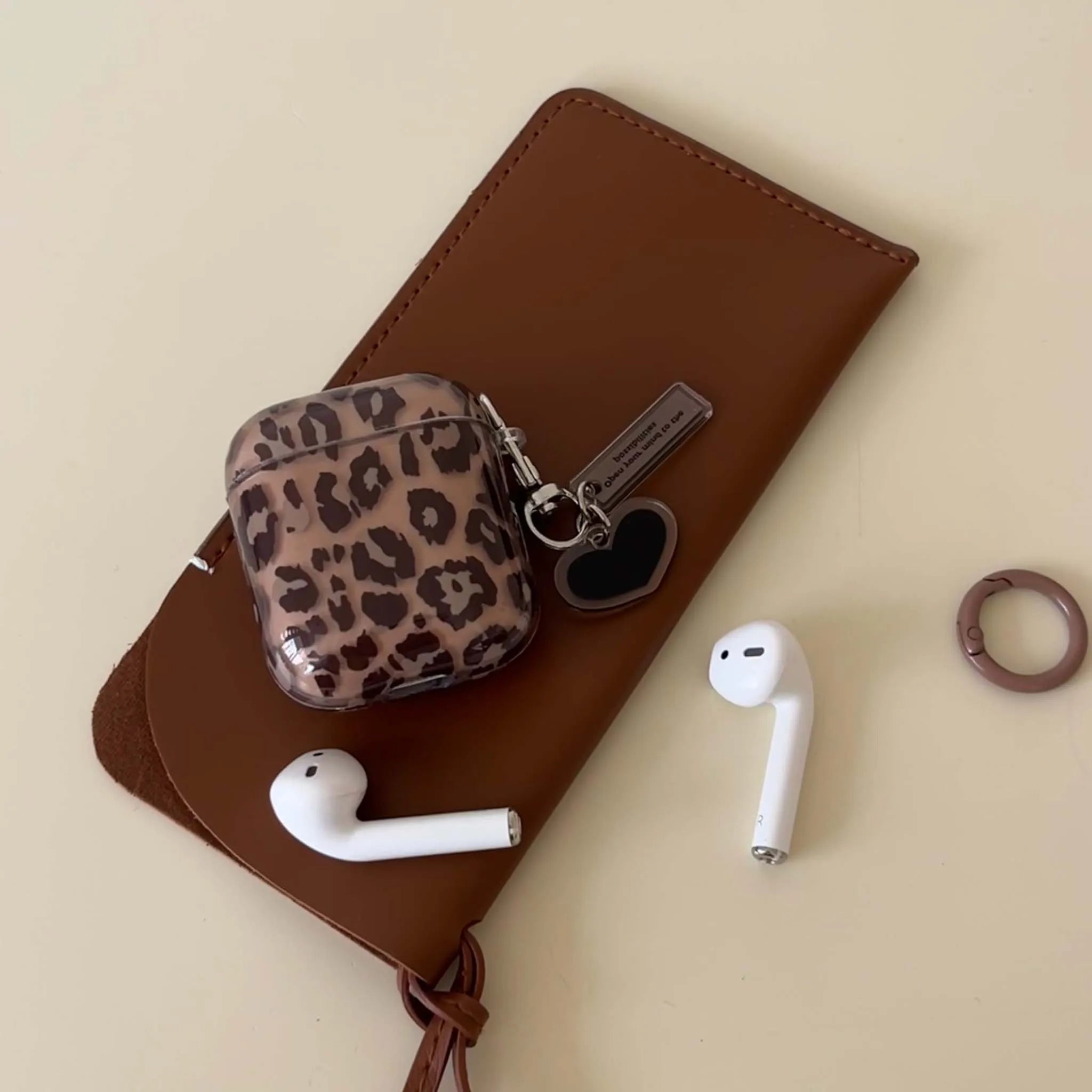 Funda para auriculares imd, color marrón y ámbar, caja de carga inalámbrica bluetooth para atraer airpods 4 3 pro 2nd 2 1, fundas para auriculares