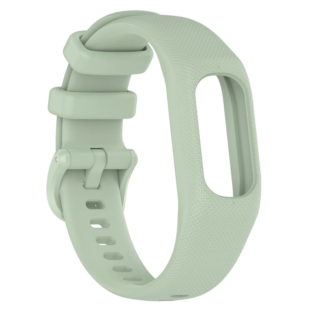 Correa de reloj para Garmin Vivosmart 5, correa con funda, correa de reloj deportivo, marco de bisel de muñeca de silicona suave para Smart5
